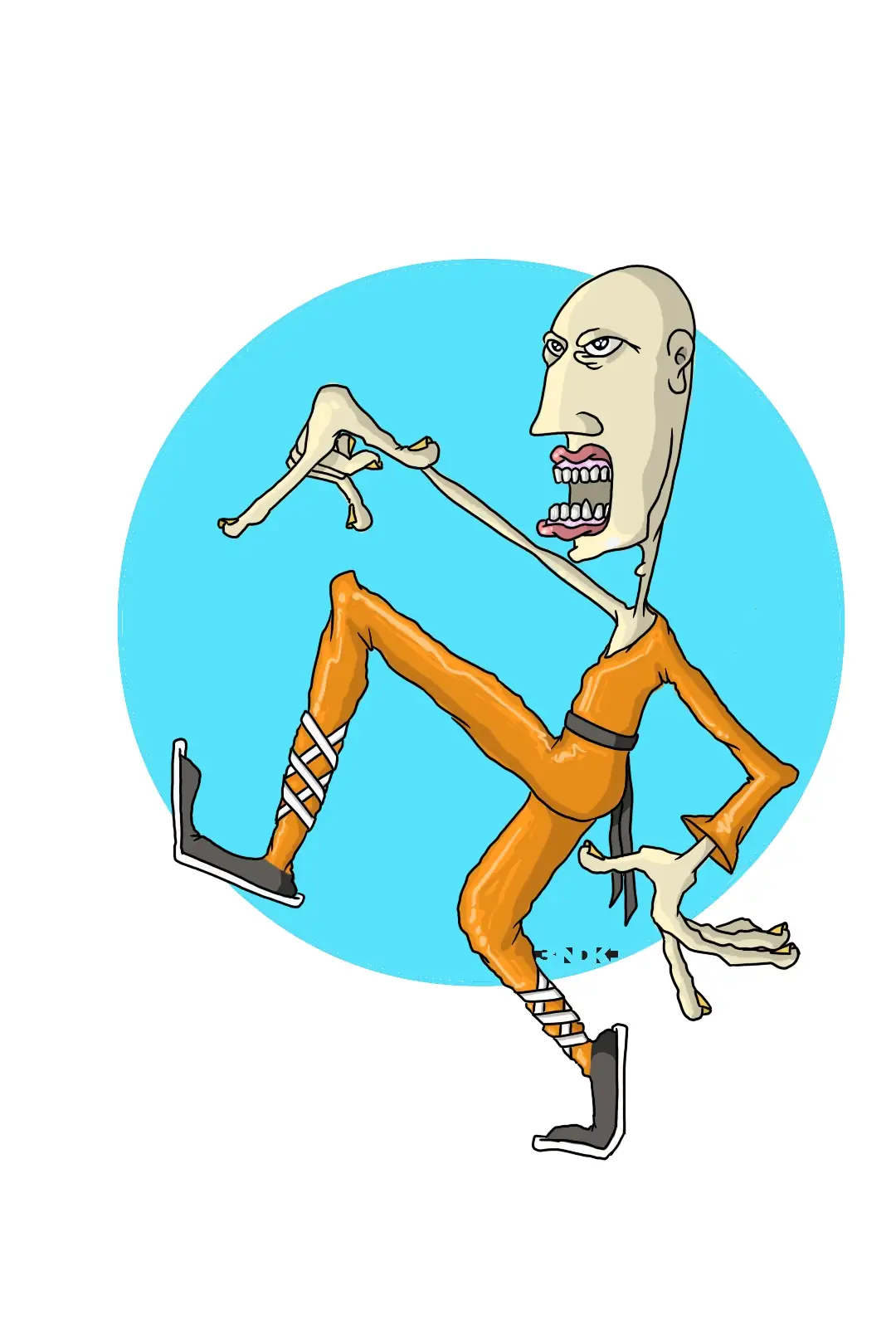 The Ninja Ninja prêt au combat